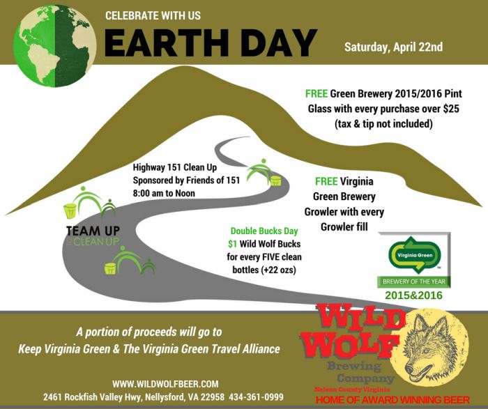 Earth Day at Wild Wolf Brewing Company