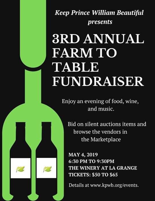 Third Annual Farm to Table Wine Tasting and Hors d'oeuvres Fundraiser