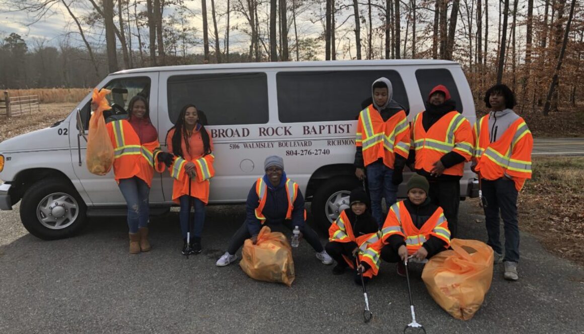Broad Rock Baptist Church FIRST Adopt-a-Highway clean up!