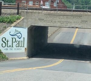 Railroad bridge in St. Paul, Virginia