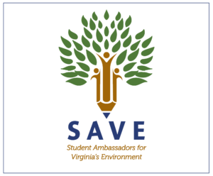 Tree graphic with SAVE, Student Ambassadors for Virginia's Environment