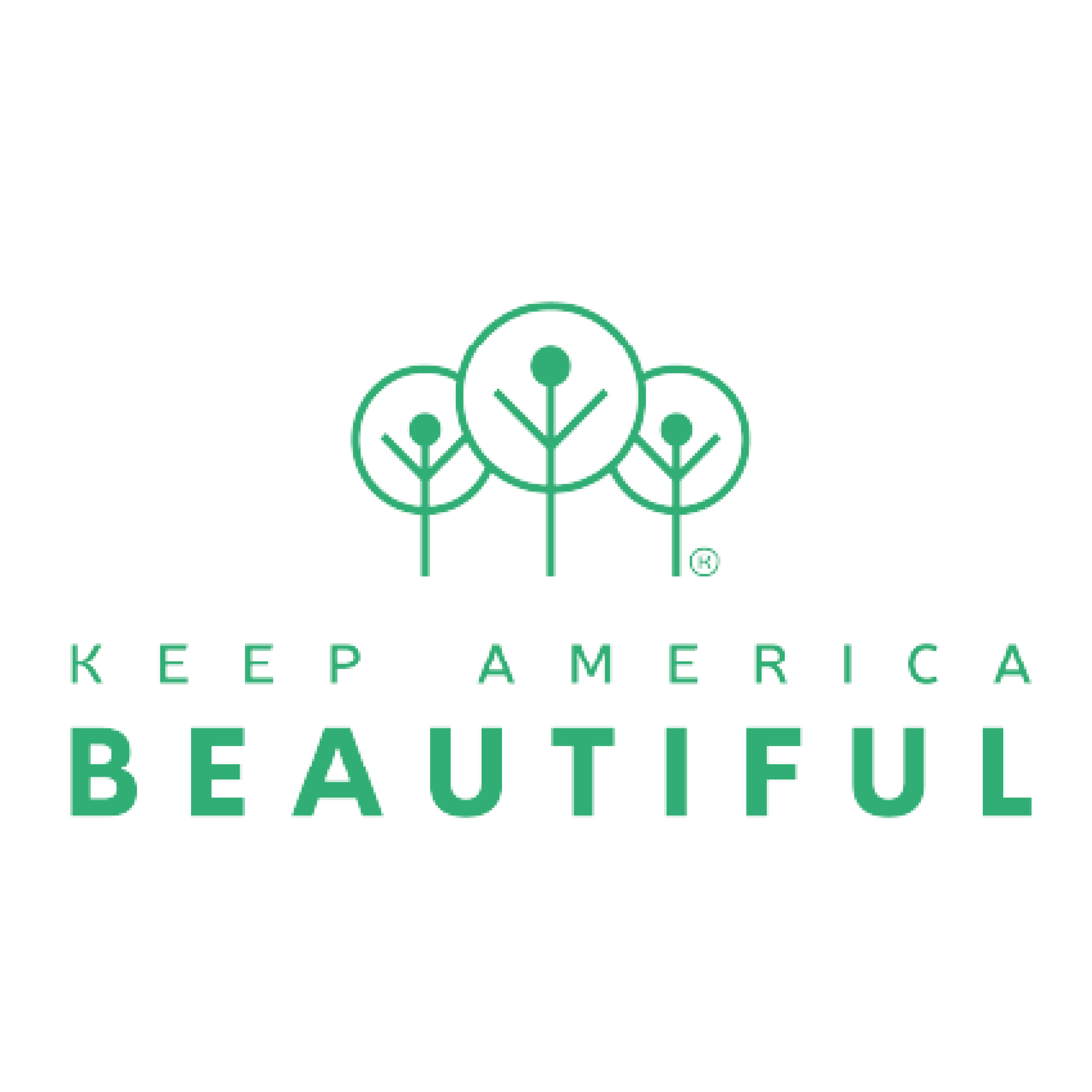 Green letters saying Keep America Beautiful
