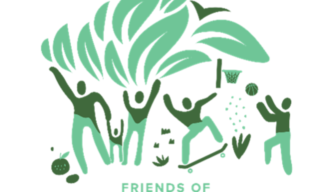 Logo for the Friends of Fonticello Park with drawn figures enjoying the outdoors