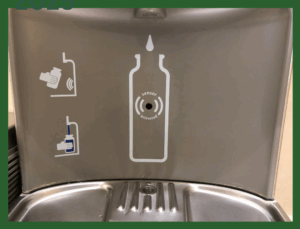 Photo of a bottle refilling station