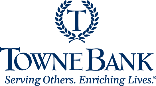 TowneBank_Logo_Centered_R_SOEL_Tagline_Blue_PMS282